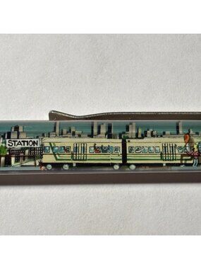 Chicago Take the El Train Floaty Pen "L" Rapid Elevated Transit Subway Car Moves